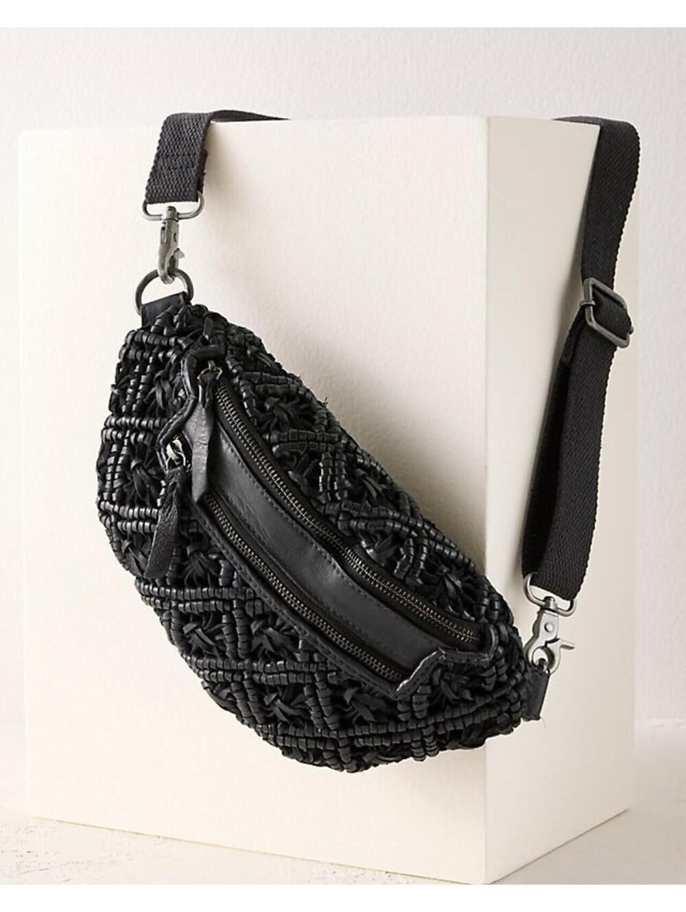 Latico Leathers Annie Crochet Leather Belt Bag NWOT